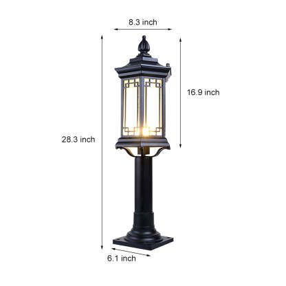 Traditional Asian-Inspired LED Pathway Lights Rhombus Shape for Villa Gardens-Lighom