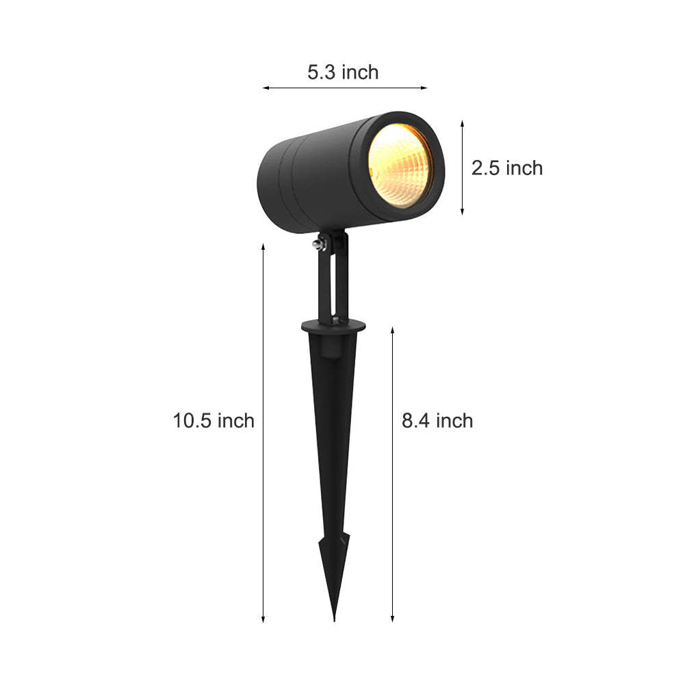 Outdoor Landscape Decorative Lighting Ground Insert Adjustable LED Spot Lights for Yard Tree Lawn-Lighom
