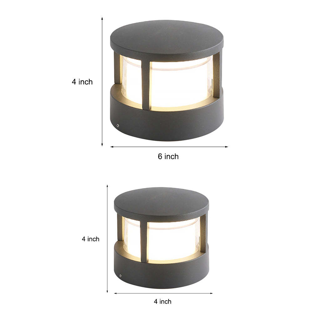 Versatile LED Multi-Mount Lantern Modern Outdoor Lighting for Walls, Walkways, and Posts-Lighom