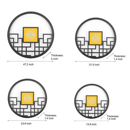 Asian Style Outdoor LED Landscape Decorative Lighting Wall Lamp for Villa Courtyard-Lighom