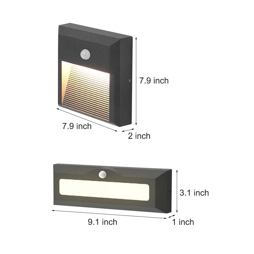 Embedded Motion Sensor Design LED Step Light for Courtyard Terrace Garden-Lighom