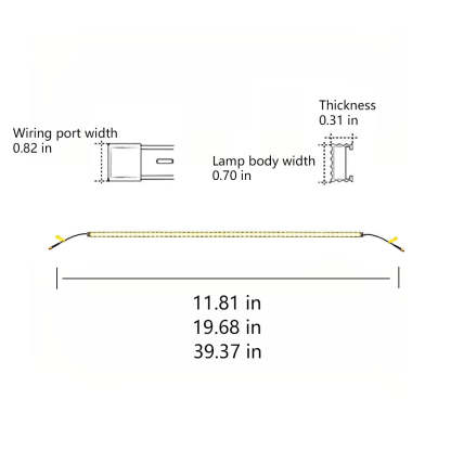 IP68 Waterproof LED Strip Step Stair Under Tread Lighting Outdoor Decorative Guardrails Lights-Lighom