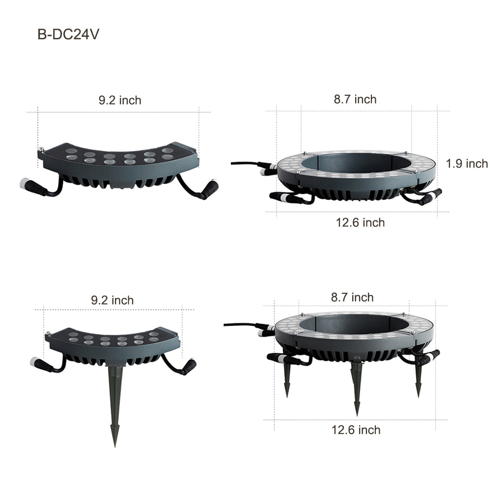 Solid Upwards LED Tree-Mounted Lights Outdoor Landscape Lighting for Trees-Lighom