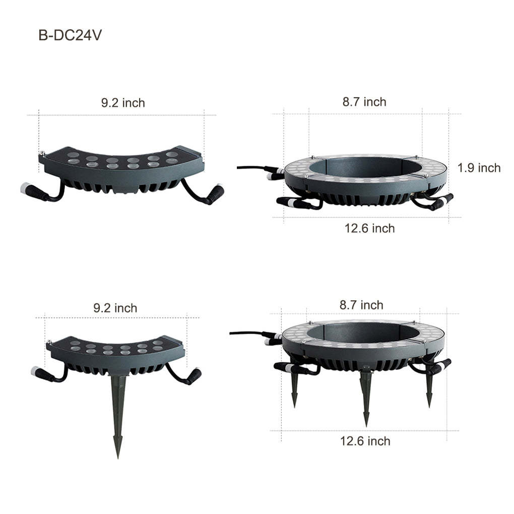 Solid Upwards LED Tree-Mounted Lights Outdoor Landscape Lighting for Trees-Lighom
