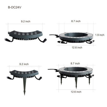 Solid Upwards LED Tree-Mounted Lights Outdoor Landscape Lighting for Trees-Lighom