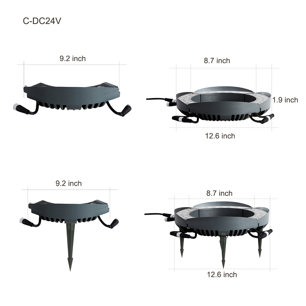 Solid Upwards LED Tree-Mounted Lights Outdoor Landscape Lighting for Trees-Lighom