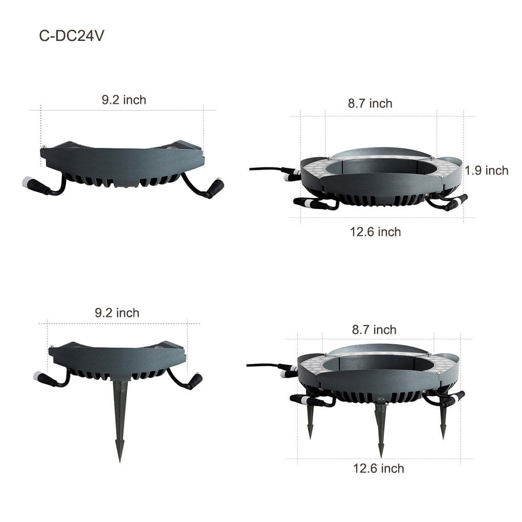 Solid Upwards LED Tree-Mounted Lights Outdoor Landscape Lighting for Trees-Lighom