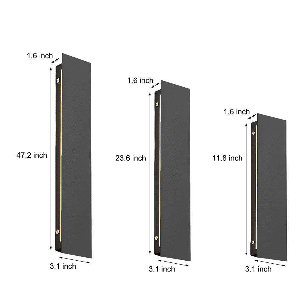 Modern Long Strip Bright LED Villa Courtyard Wall Light