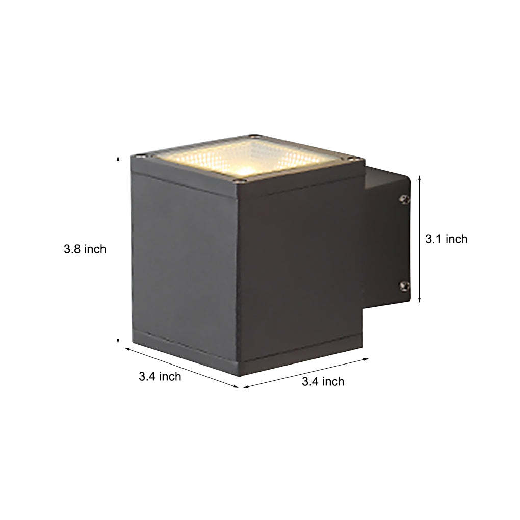 Modern Minimalist Outdoor LED Waterproof Exterior Wall Light for Courtyard Fence-Lighom