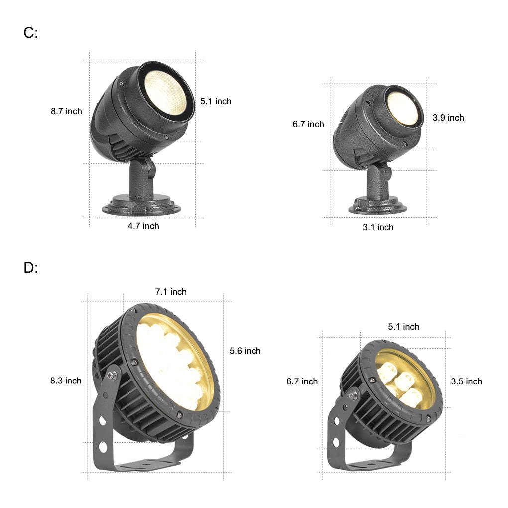Decorative Ground Spotlight for Outdoor Tree Landscape Lighting-Lighom