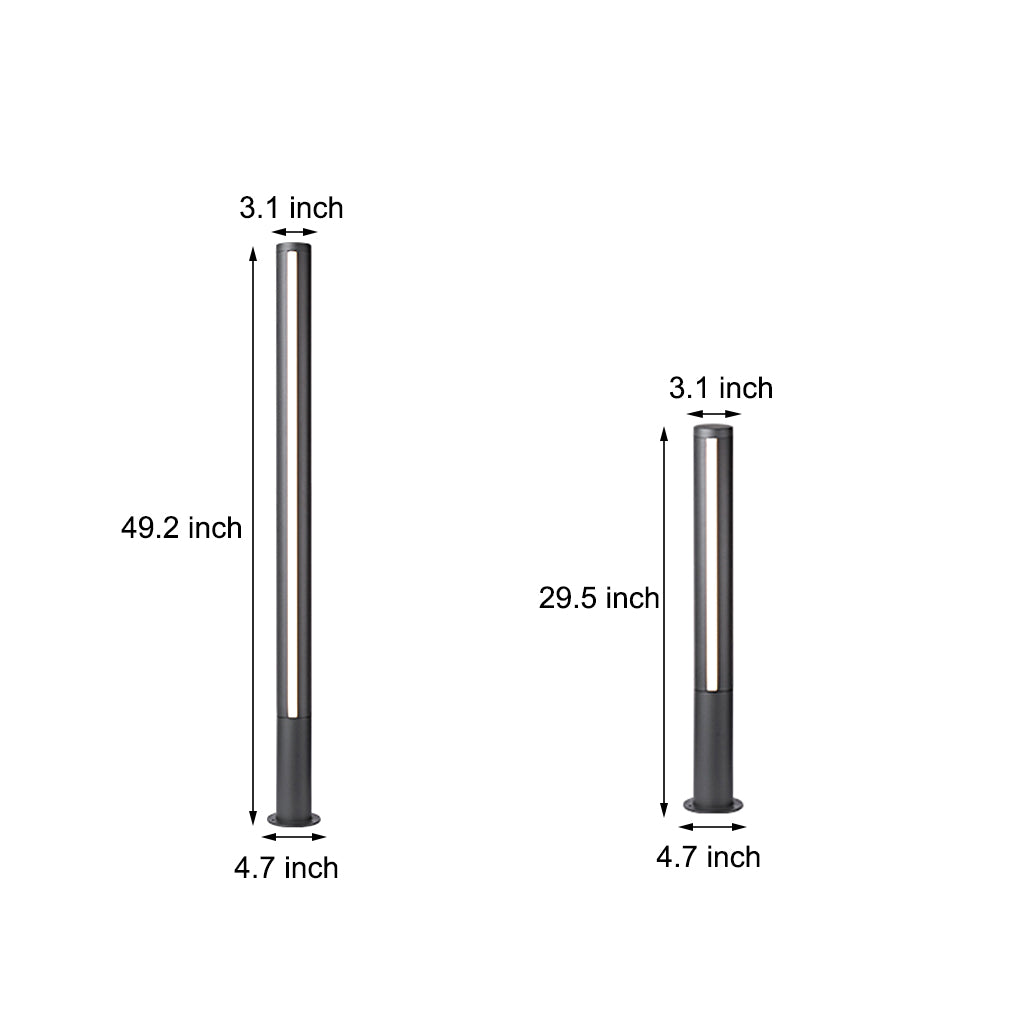 LED Pole Landscape Lighting Decorative Column Light Waterproof for Outdoor Courtyard-Lighom