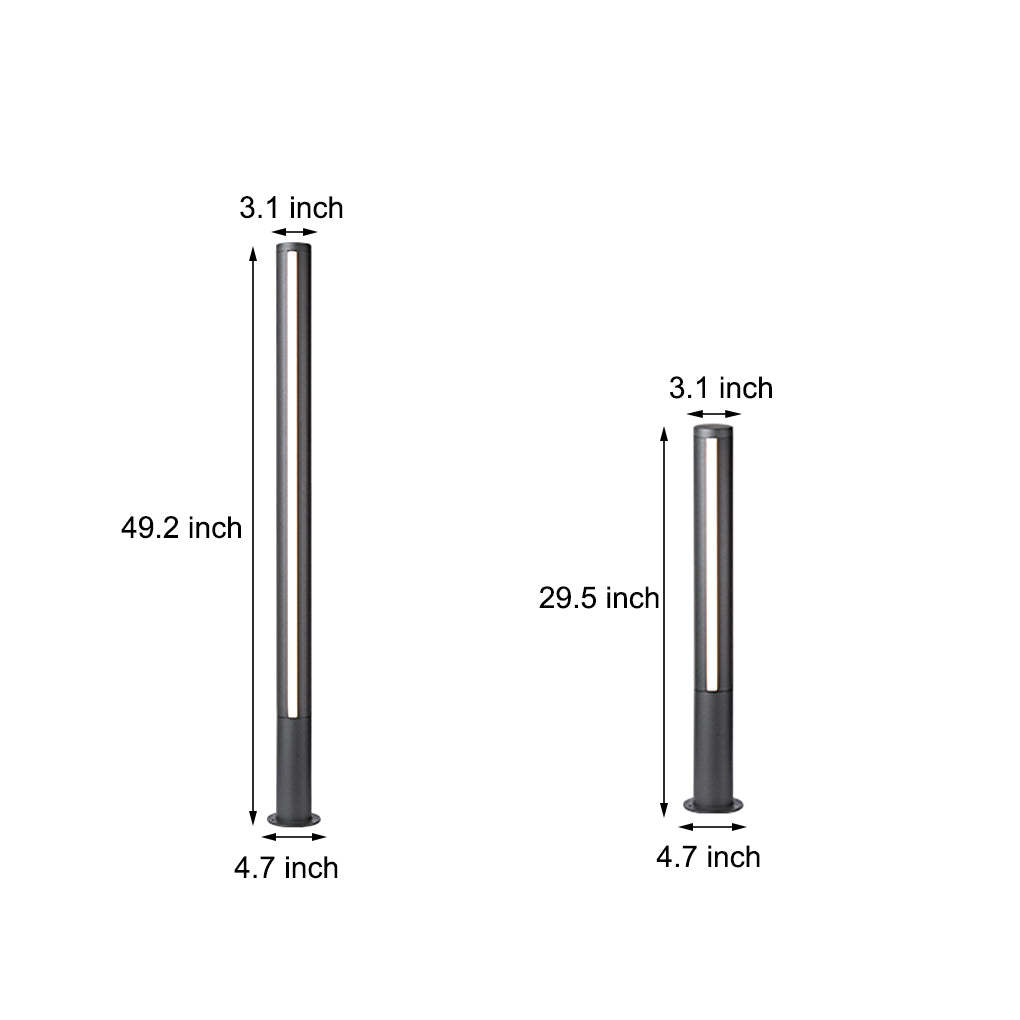 LED Pole Landscape Lighting Decorative Column Light Waterproof for Outdoor Courtyard-Lighom