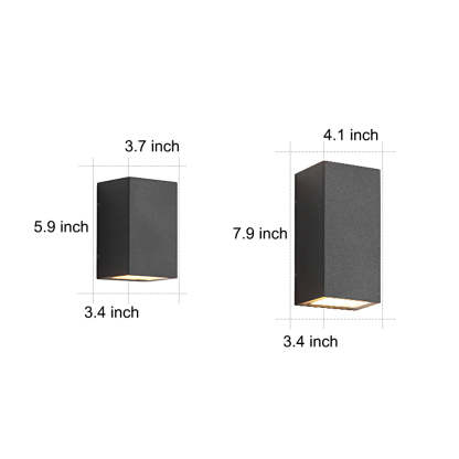 Two-Effect Optional LED Outdoor Courtyard Wall Light