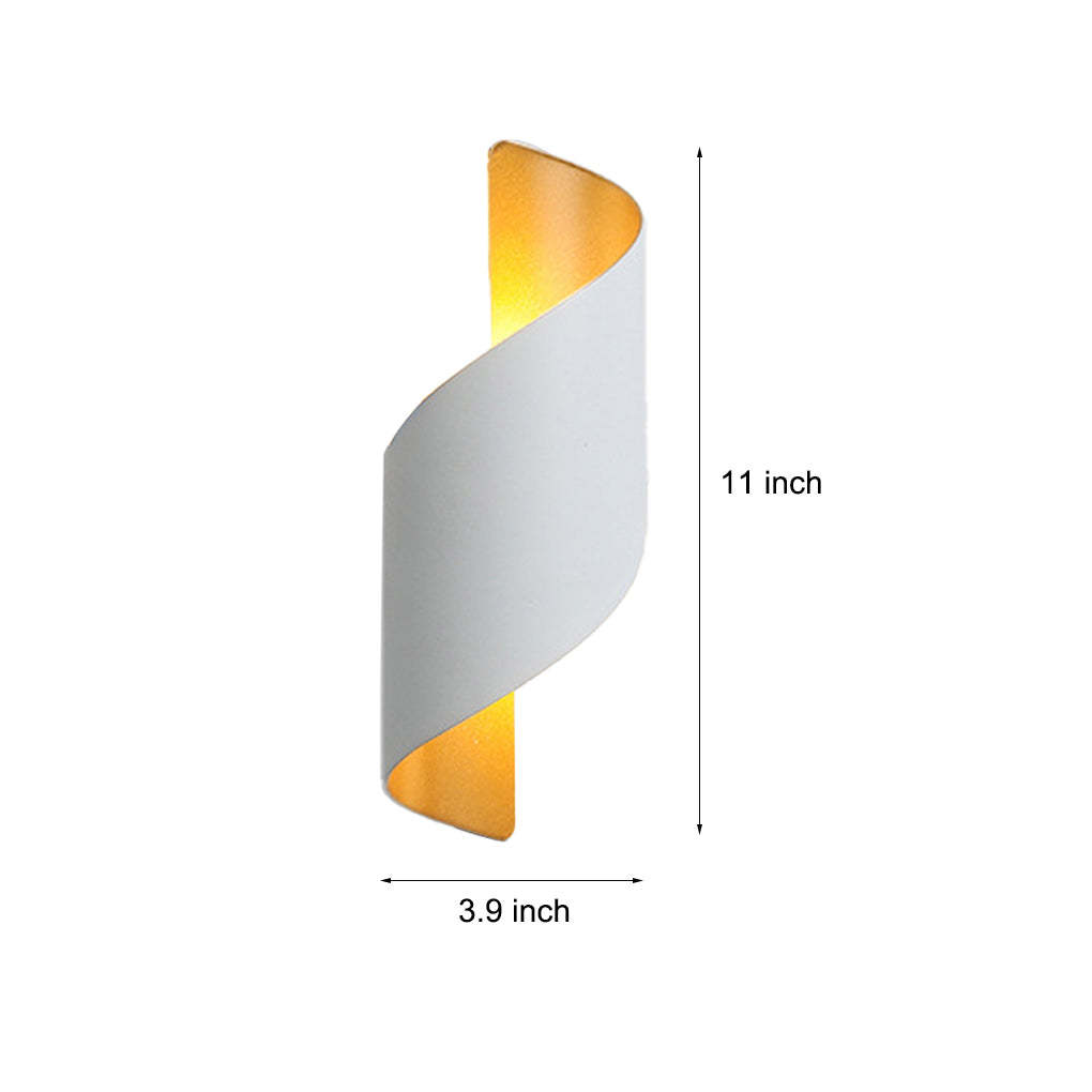 Unique Spiral Design LED Waterproof Two-way Luminous Wall Light for Aisle Balcony-Lighom