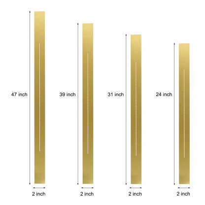 Long Strip Three Step Dimming LED Modern Wall Lights Sconces Lighting-Lighom