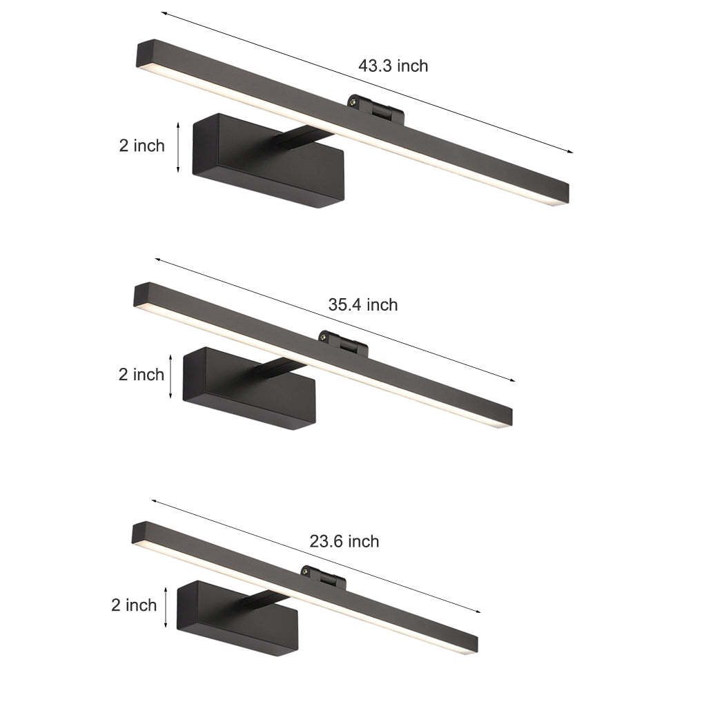 Rotatable Linear LED Bathroom Vanity Light Adjustable Lighting-Lighom