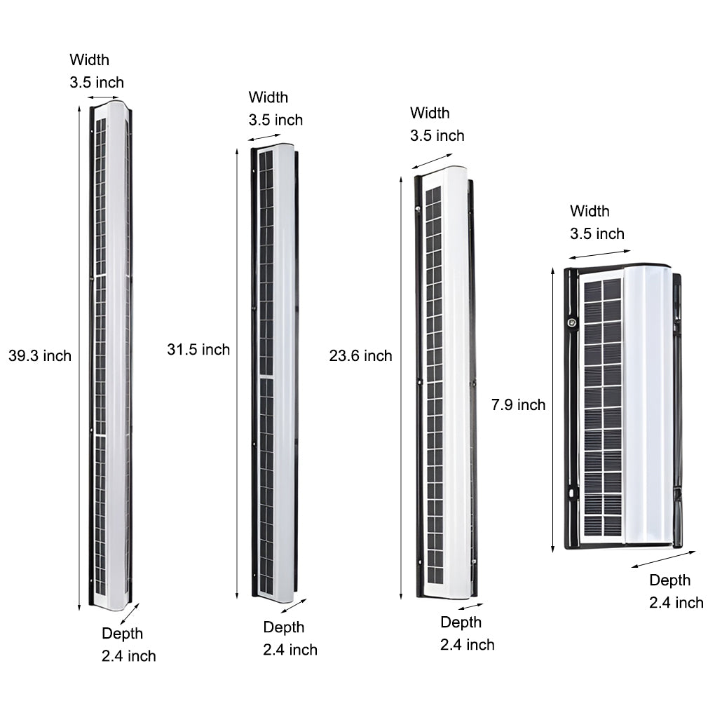Long Acrylic LED Solar Linear Outdoor Wall Light