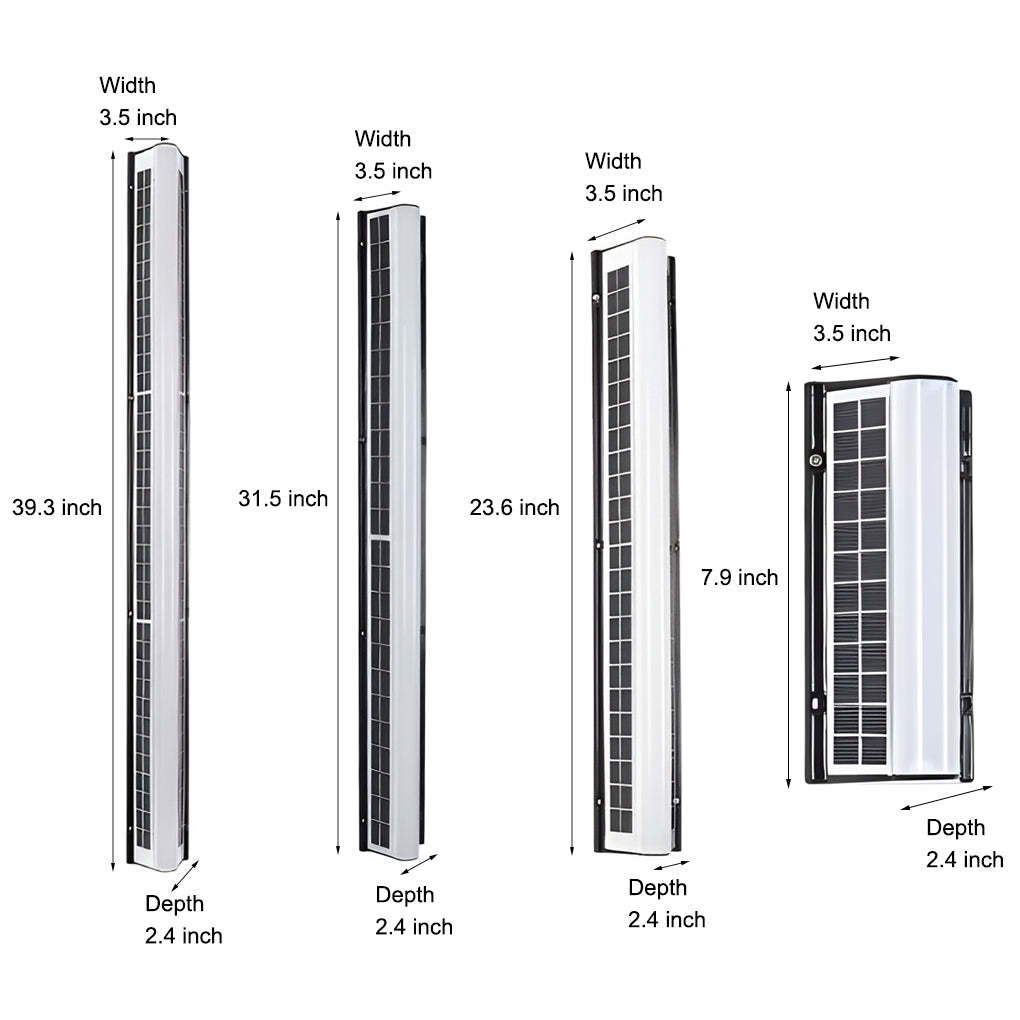 Long Acrylic LED Solar Linear Outdoor Wall Light