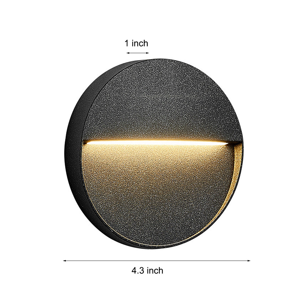 Round Creative Waterproof Stair Lights Outdoor Wall Lights Step Lights Stairway Sconces-Lighom