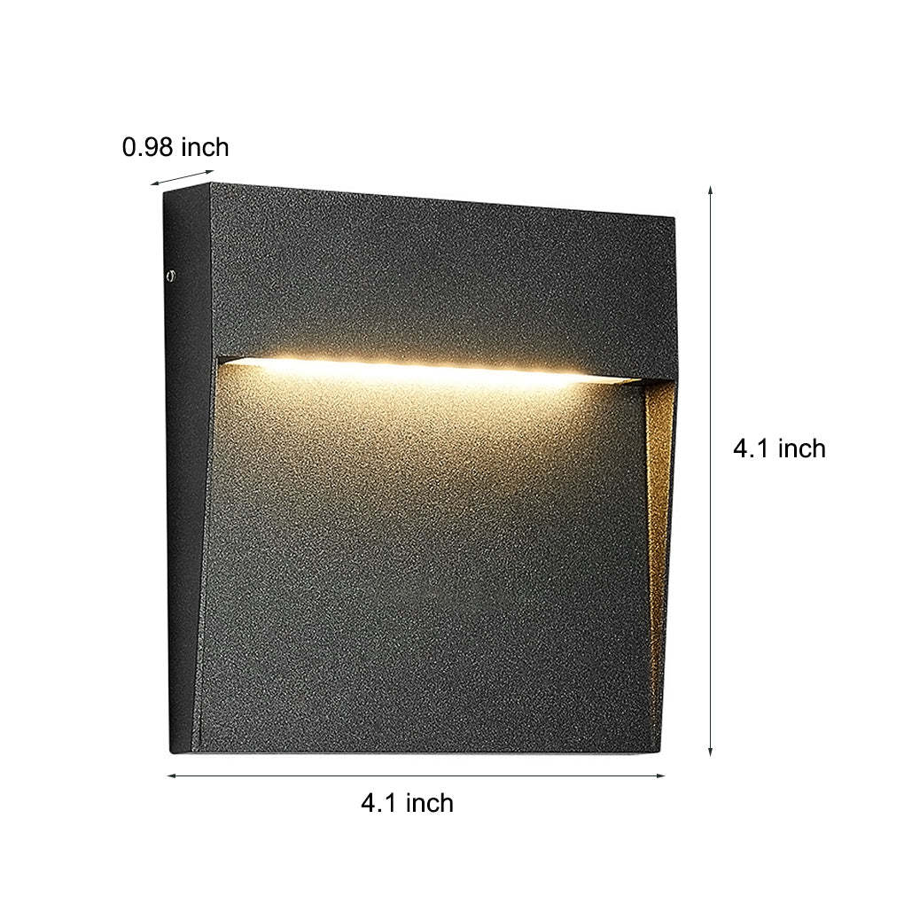 Minimalist Square Waterproof Stair Lights Step Lights Outdoor Wall Lights Stairway Sconces-Lighom