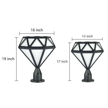 Unique Diamond-shaped LED Post Lights Outdoor Lights Waterproof Fence Post Lights-Lighom
