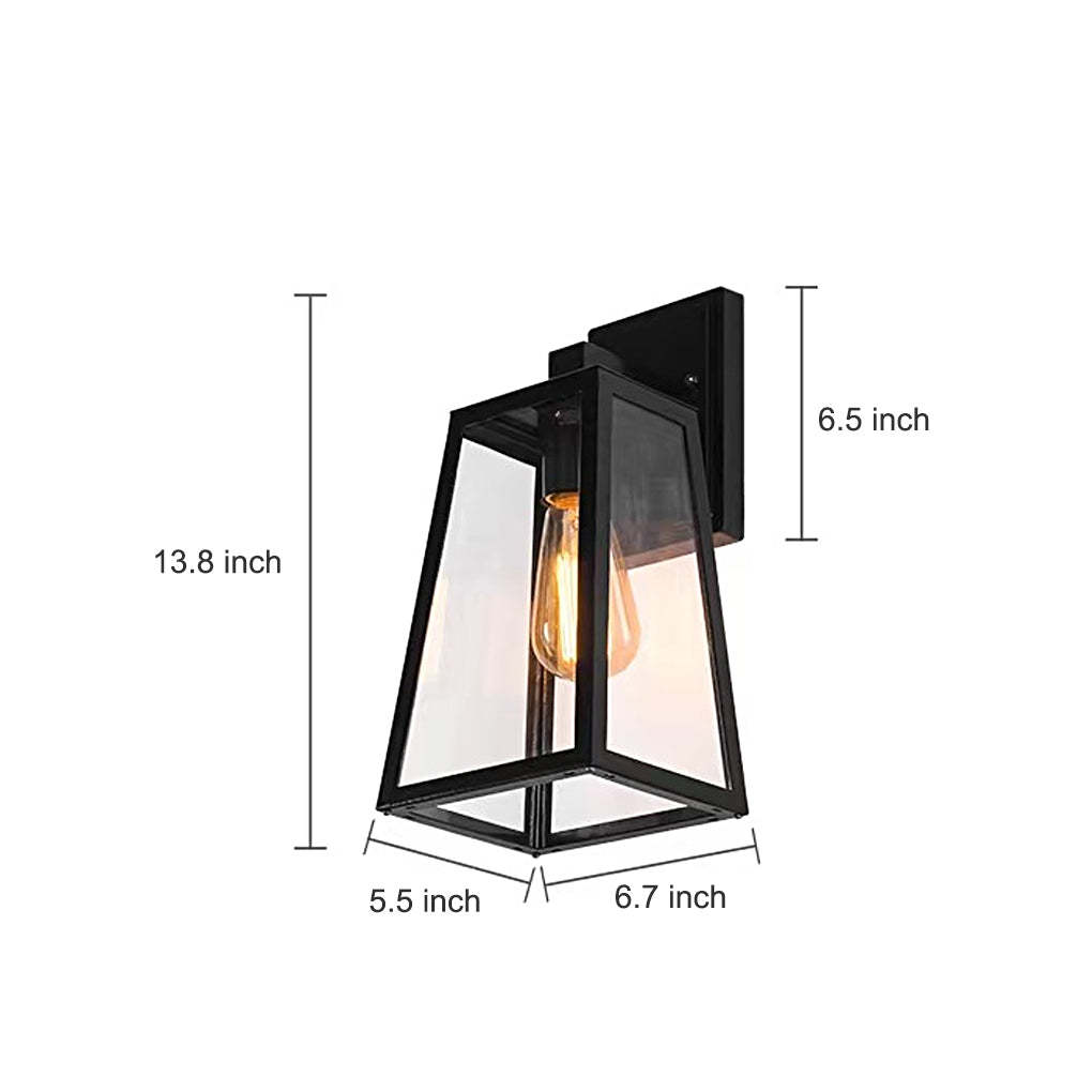 Vintage Industrial Style Glass Sconce Waterproof Outdoor Wall Lights Wall Lamp-Lighom