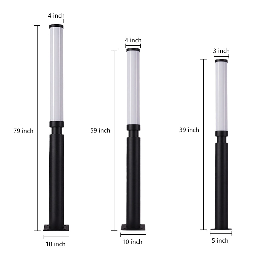 Modern Creative Outdoor Lights Bollard Lights LED Waterproof Garden Lights Pathway Lights-Lighom