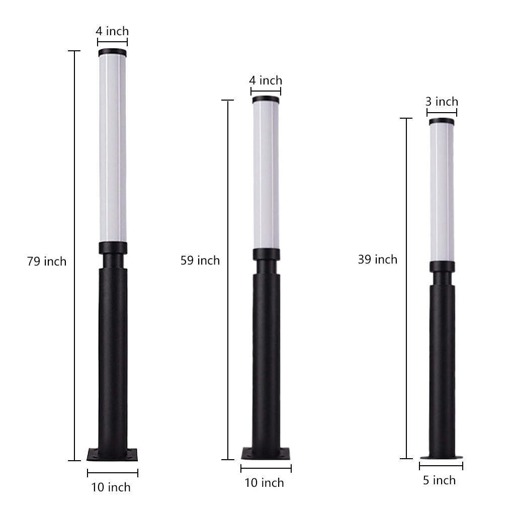 Modern Creative Outdoor Lights Bollard Lights LED Waterproof Garden Lights Pathway Lights-Lighom