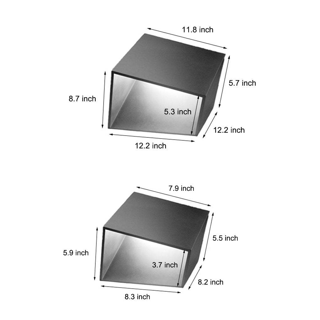 Stainless Steel Cube Modern Geometric Landscape Light