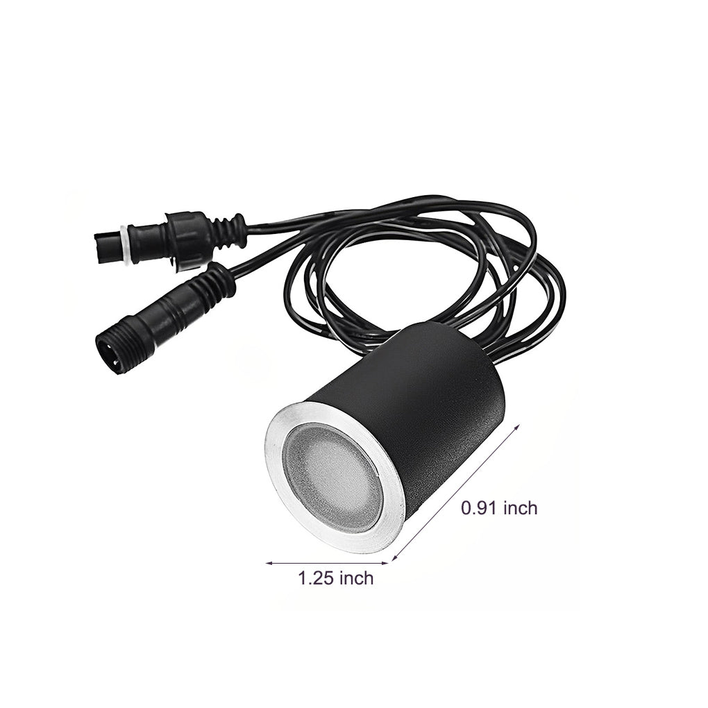 Sixteen-Piece LED Recessed Outdoor Deck Step Light