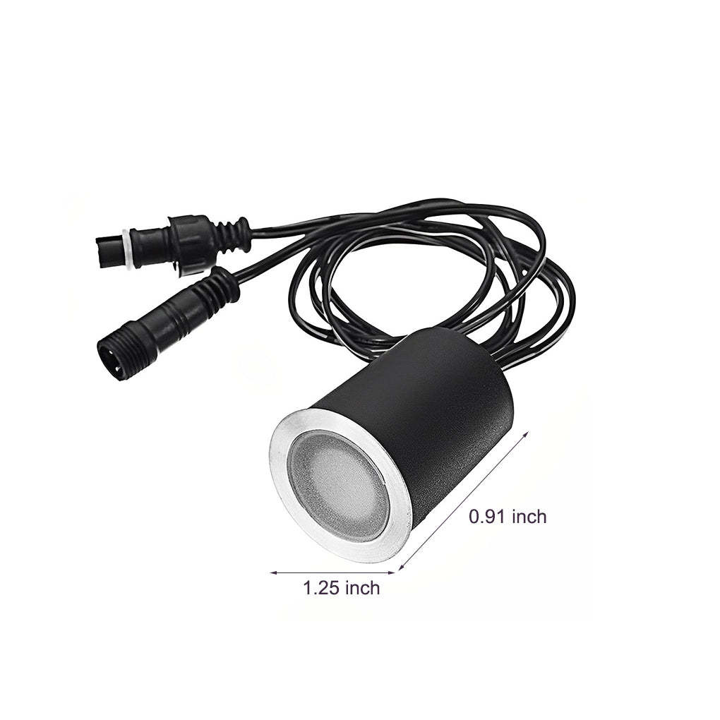 Sixteen-Piece LED Recessed Outdoor Deck Step Light