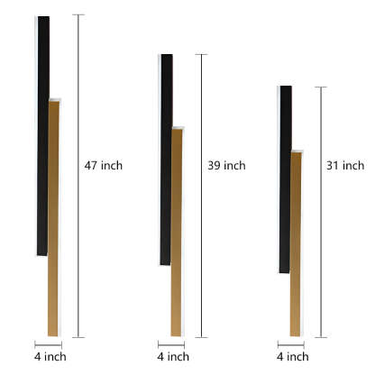 Nordic Minimalist Double Long Strip LED Wall Lamp for Living Room Bedside Aisle-Lighom