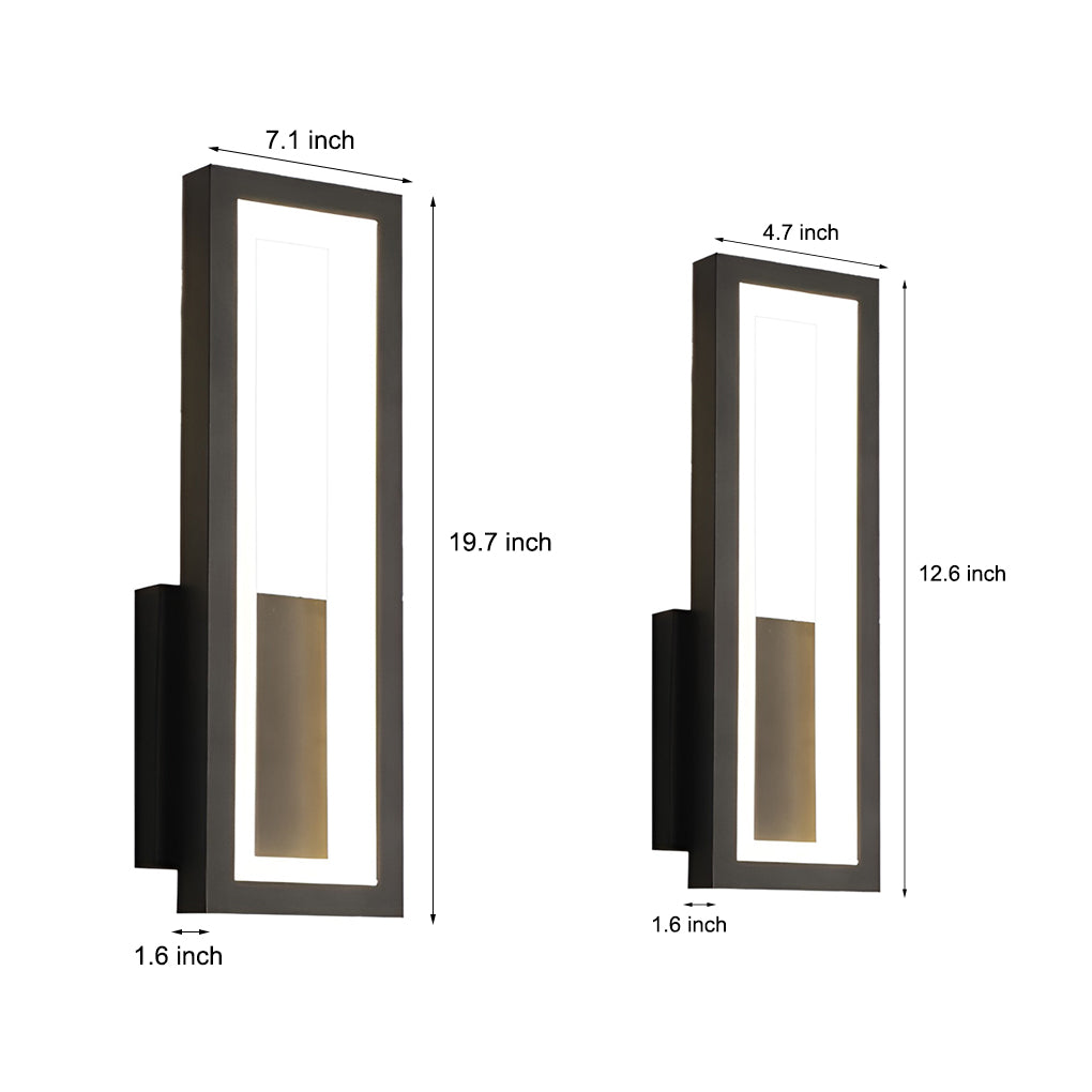 Rectangular LED Modern Wall Lamp Wall Sconce Lighting Wall Light Fixture-Lighom