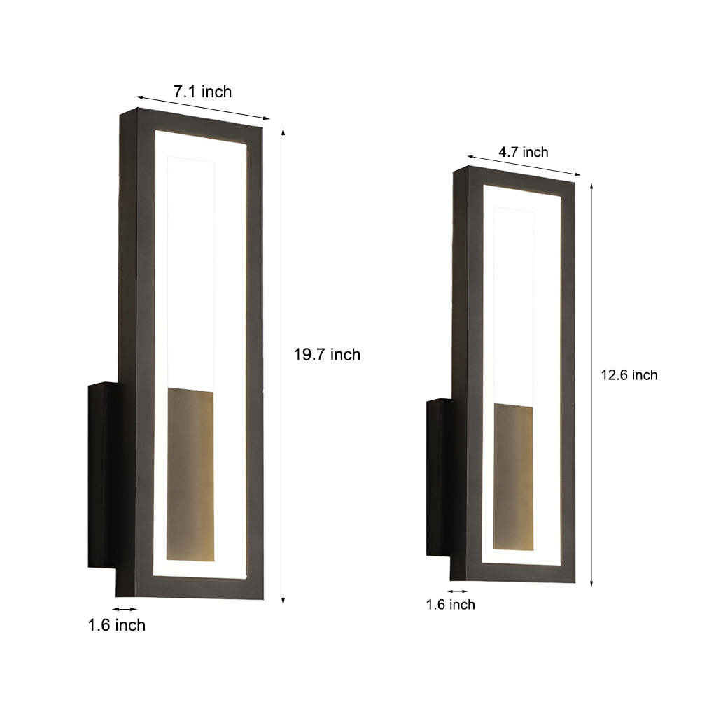 Rectangular LED Modern Wall Lamp Wall Sconce Lighting Wall Light Fixture-Lighom