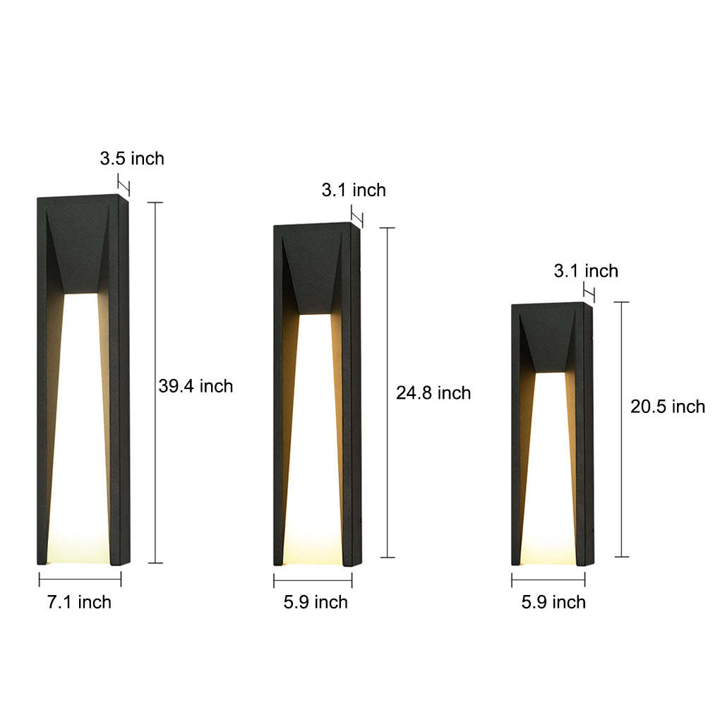 Rectangle 20W LED Waterproof Modern Wall Sconces Lighting Wall Lights Fixture-Lighom