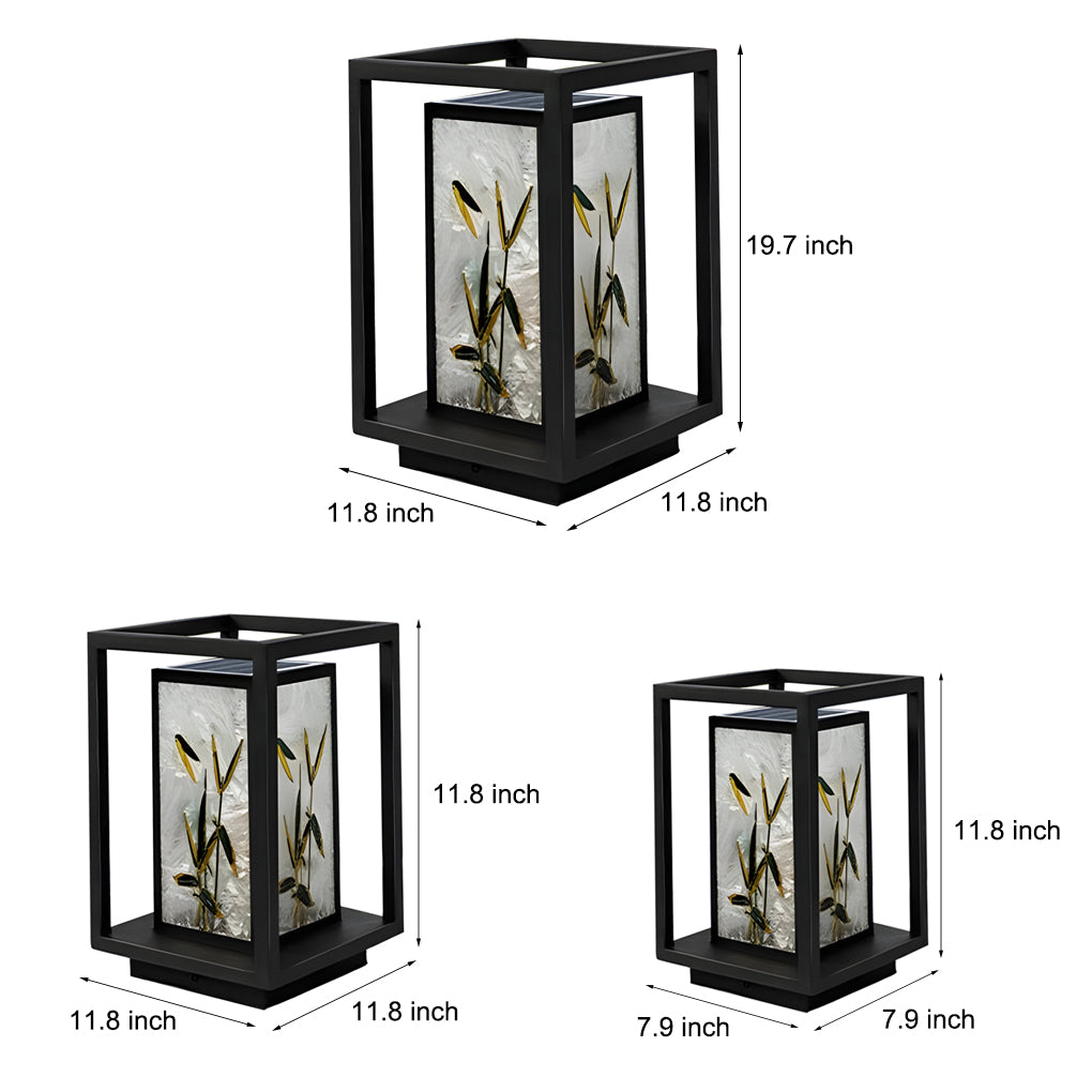 Artistic Solar LED Path Lights with Landscape Pattern-Lighom