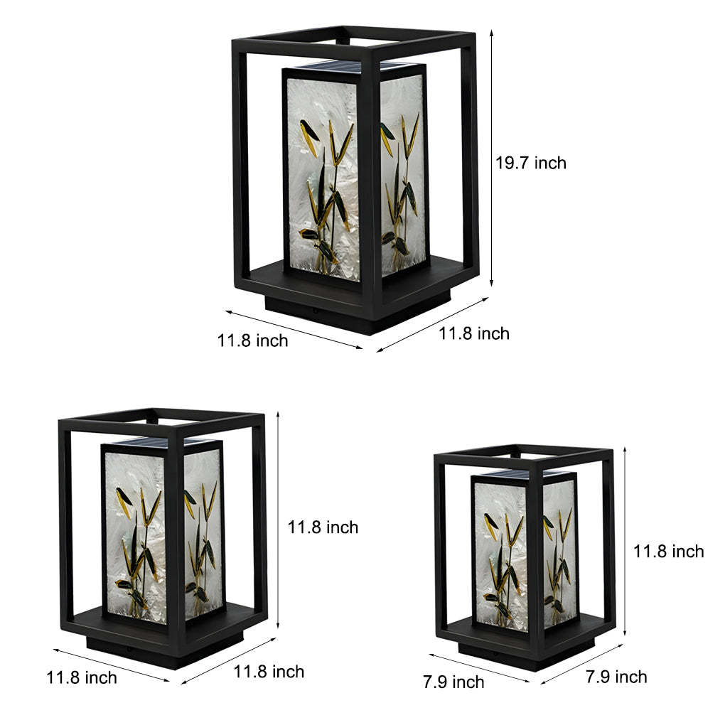 Artistic Solar LED Path Lights with Landscape Pattern-Lighom