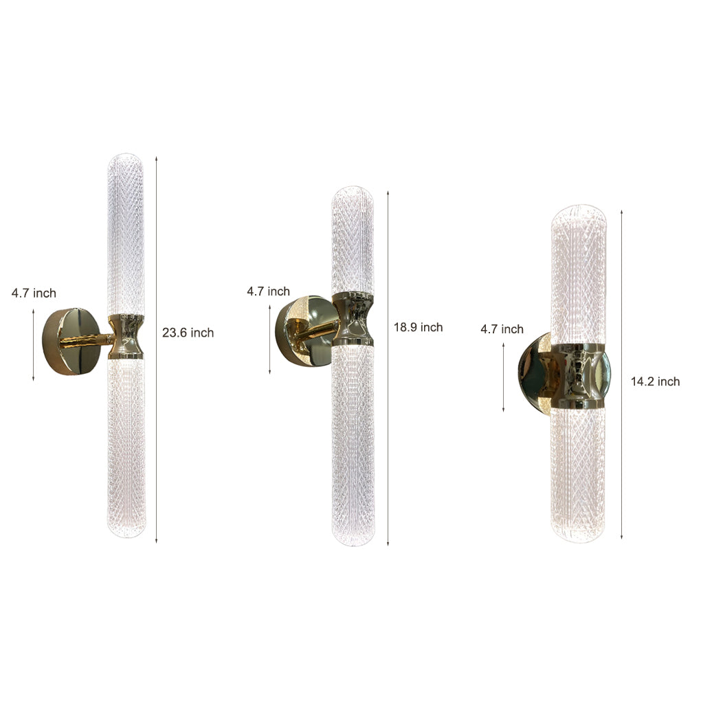Minimalist Strip Three Step Dimming Light LED Modern Wall Sconces Lighting-Lighom