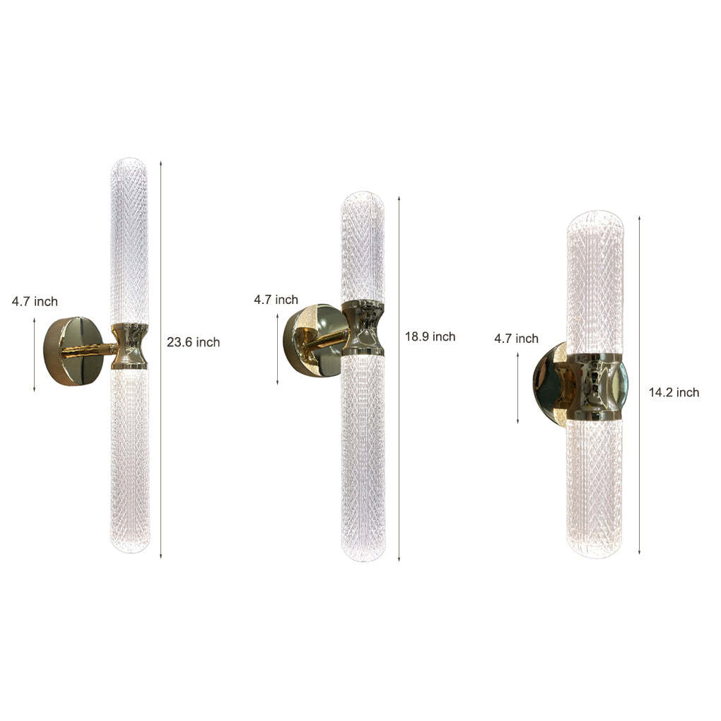 Minimalist Strip Three Step Dimming Light LED Modern Wall Sconces Lighting-Lighom