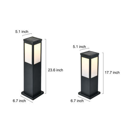 Remote-Controlled Industrial Solar Path Lights Waterproof & Square Outdoor Lighting-Lighom
