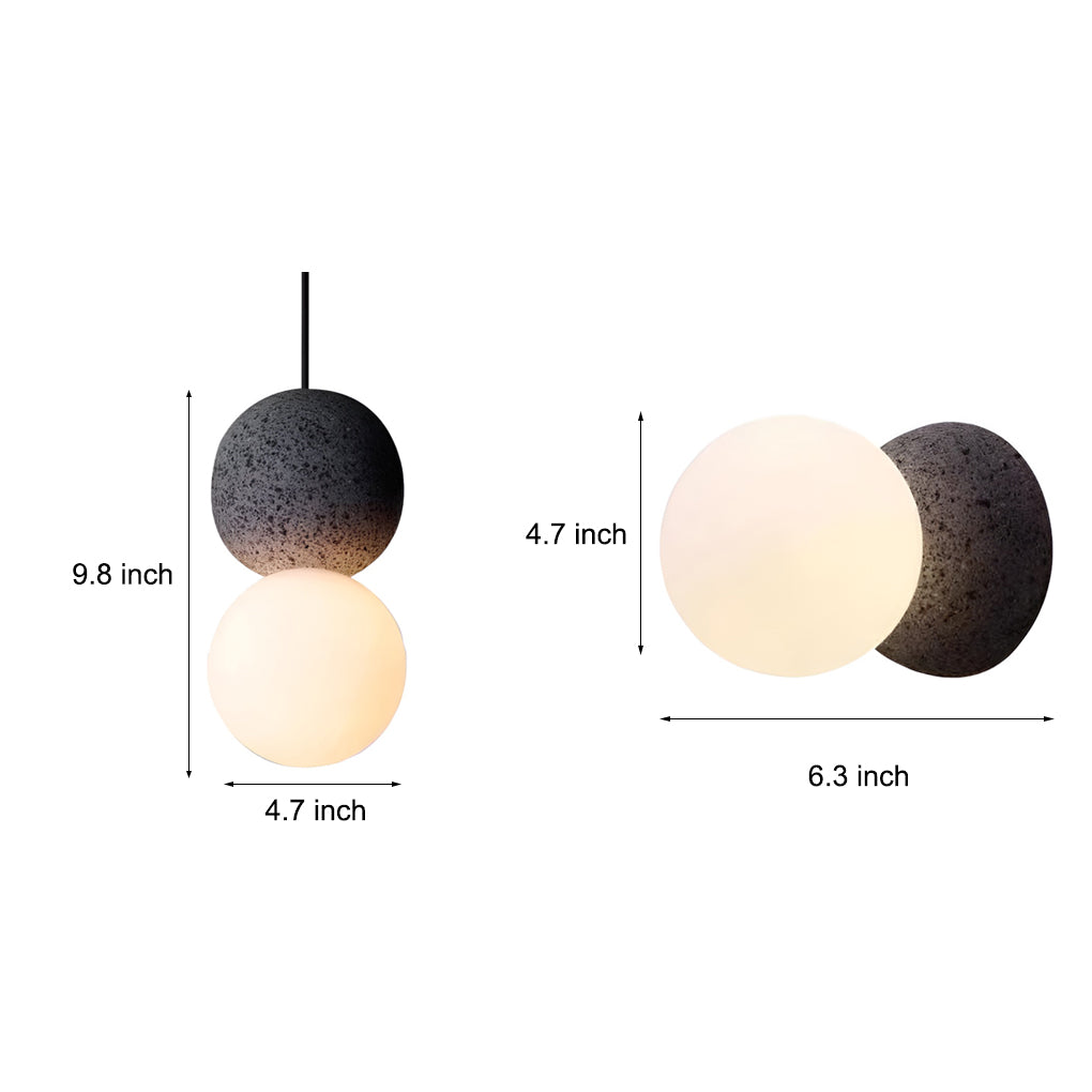 Creative Round LED Nordic Wall Lamp Sconces Pendant Light Hanging Lamp-Lighom