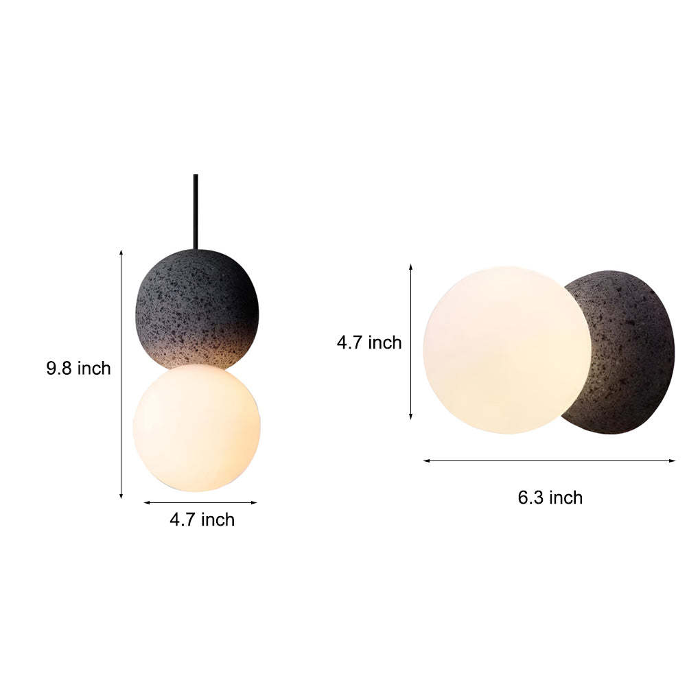 Creative Round LED Nordic Wall Lamp Sconces Pendant Light Hanging Lamp-Lighom