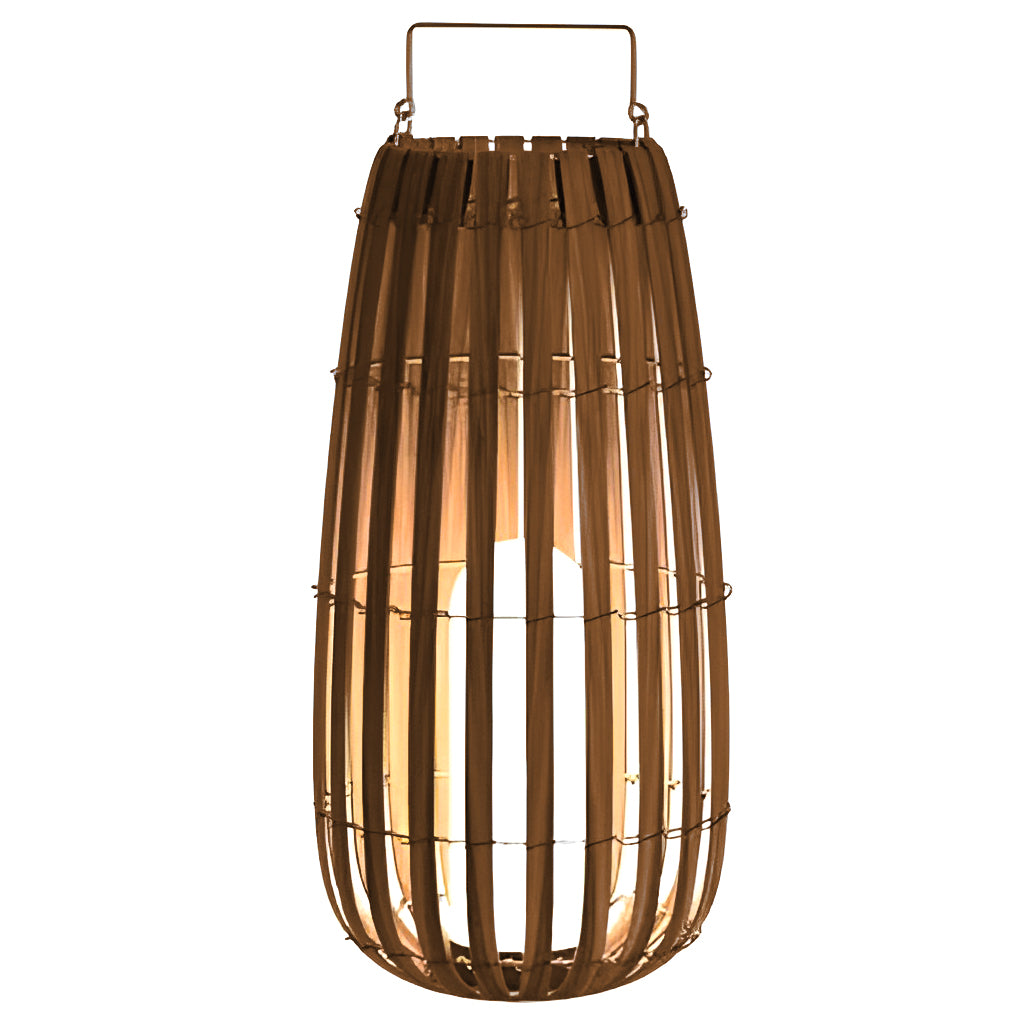 Rustic portable lantern white rattan outdoor lanterns & lamps, Lighom — 16" / Hardwired / Set of 6