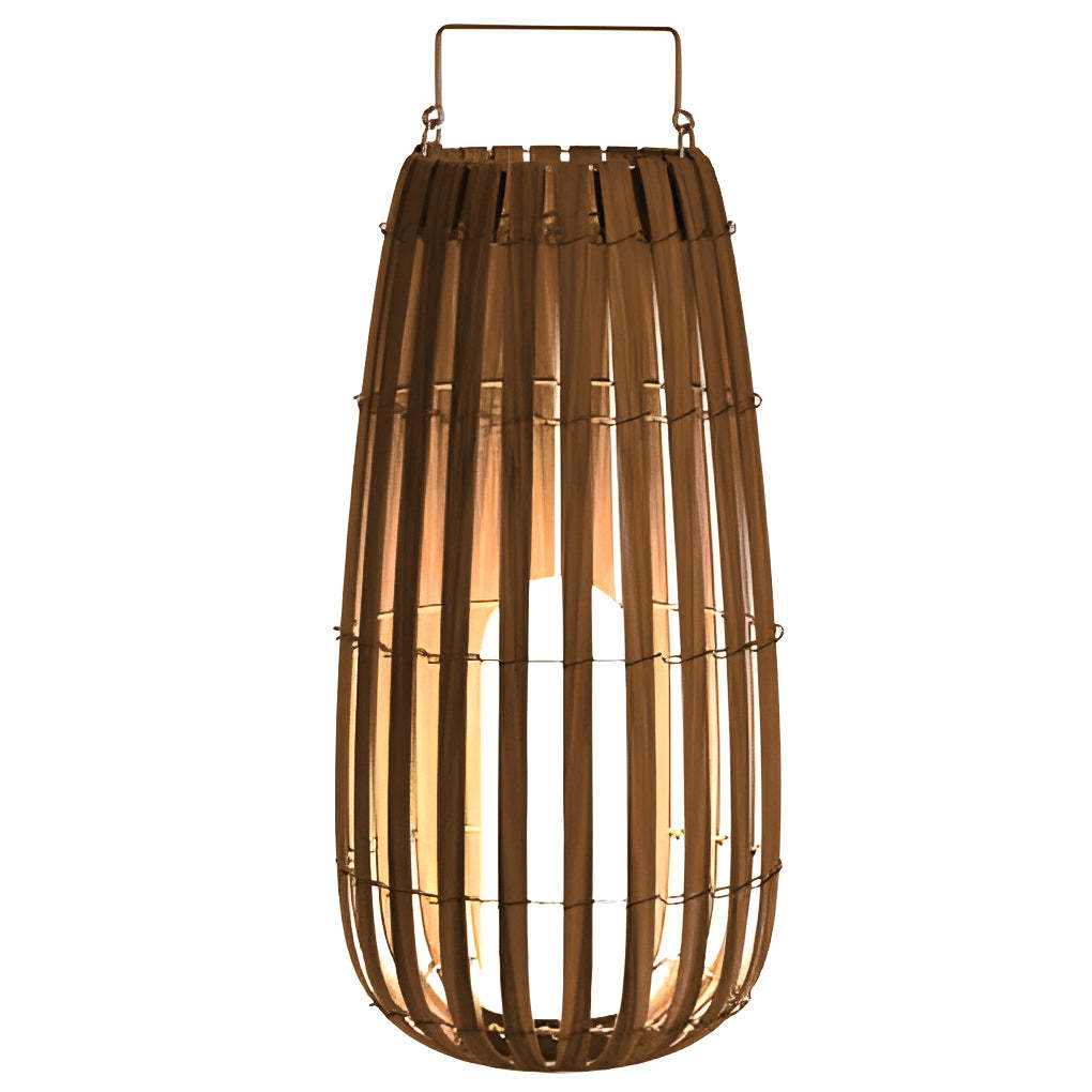 Rustic portable lantern white rattan outdoor lanterns & lamps, Lighom — 16" / Hardwired / Set of 6