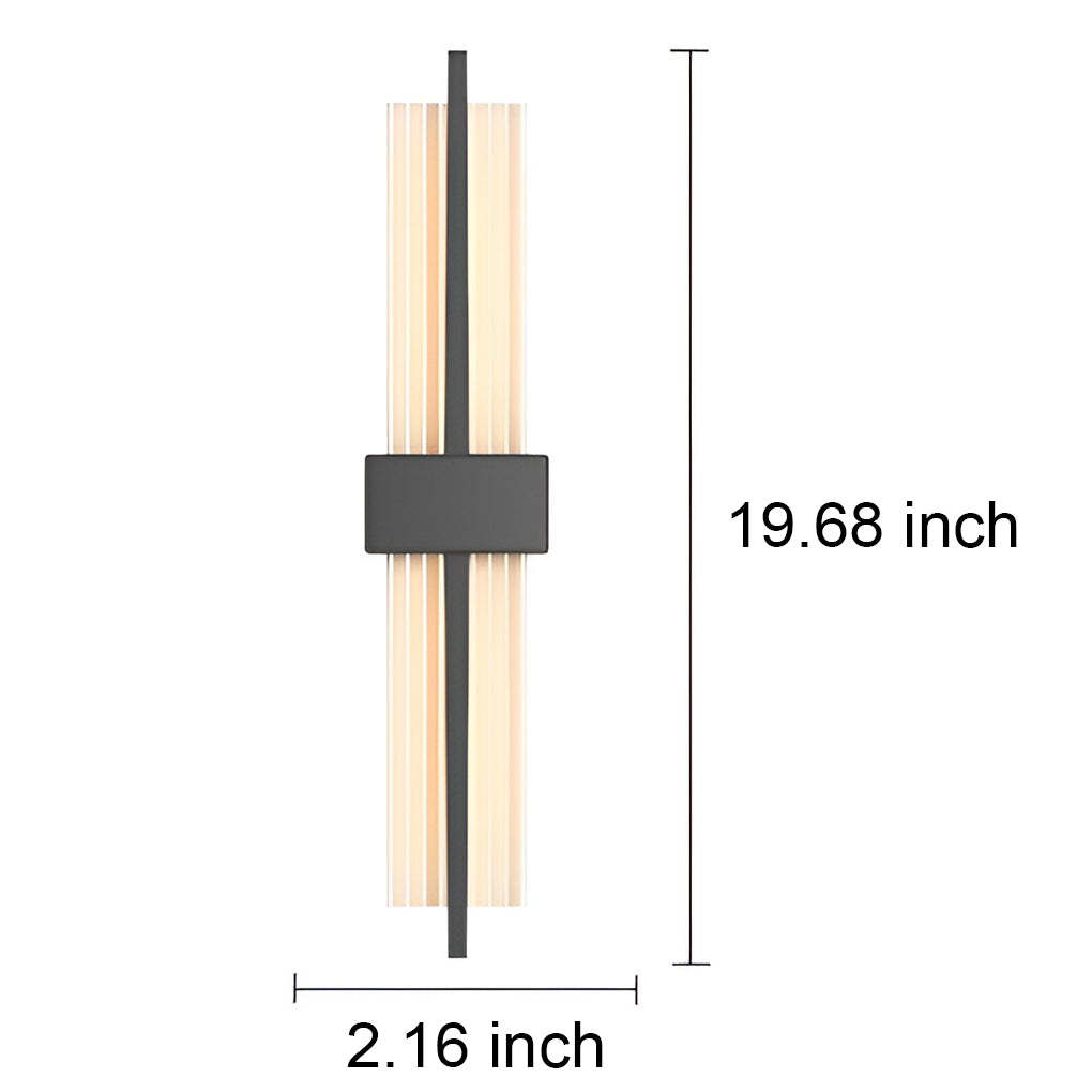 Rectangle Warm Postmodern Wall Sconce