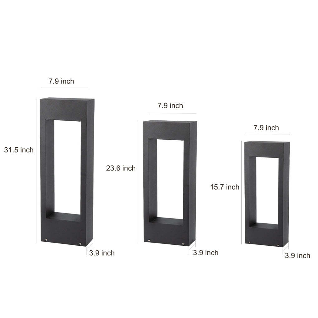 Slim Rectangular Frame LED Outdoor Lawn Light