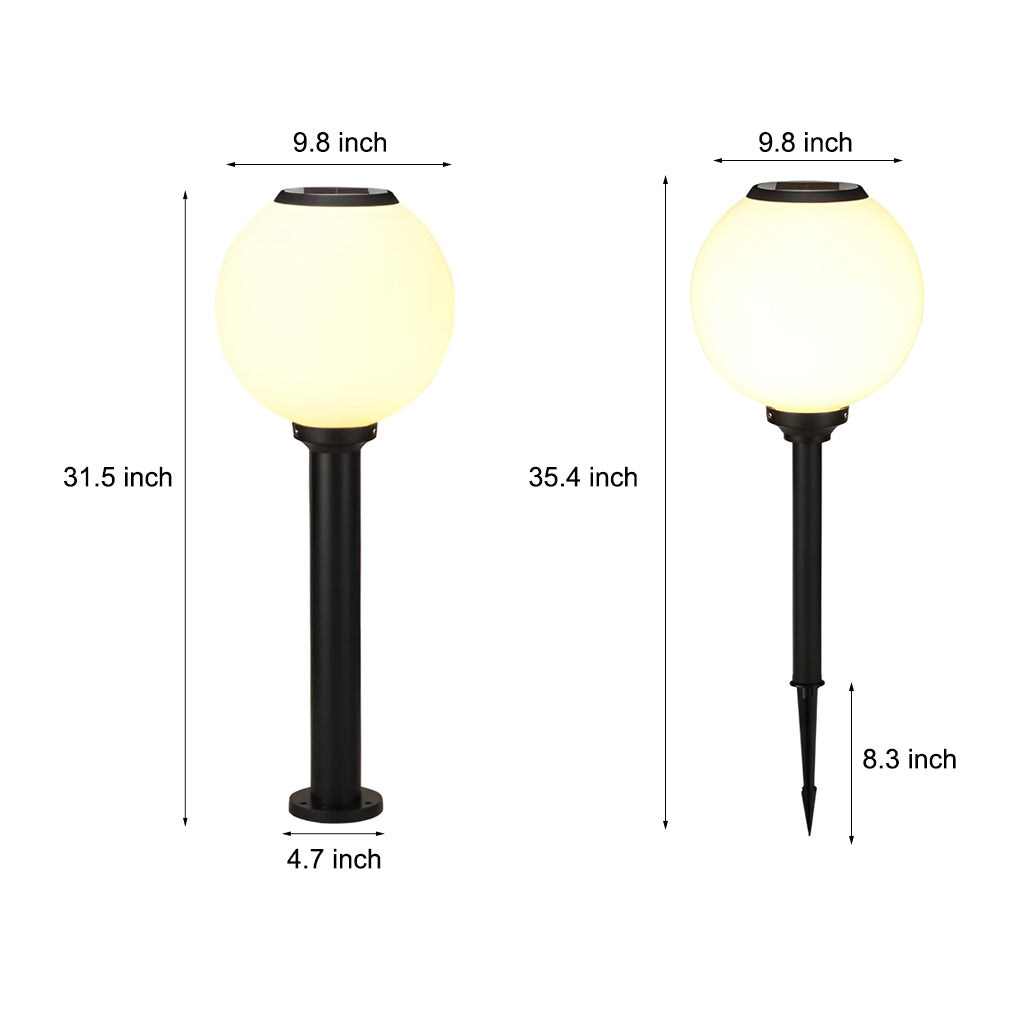 Adjustable Solar Round Ball Pathway Light