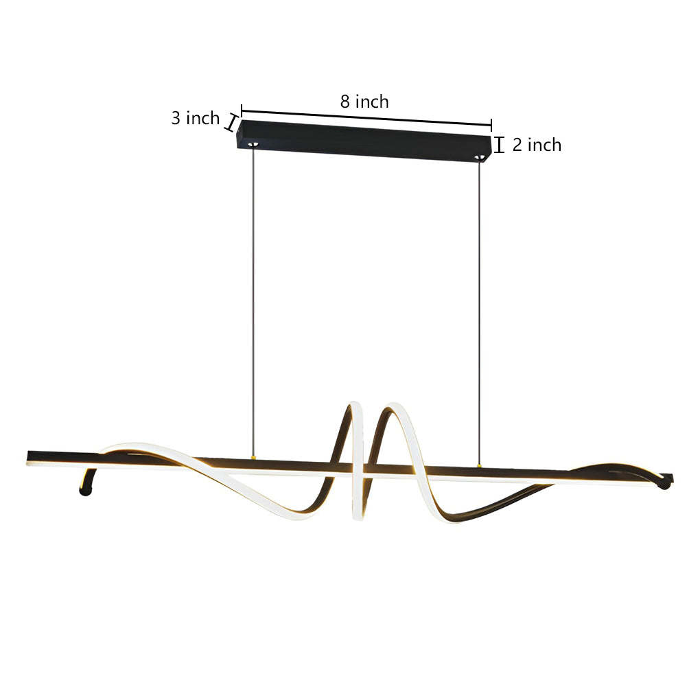 Strip LED Dimmable Nordic Kitchen Pendant