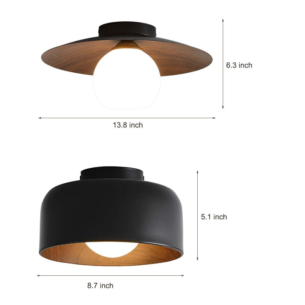 Minimalist Bowl LED Nordic Flush Mount Light