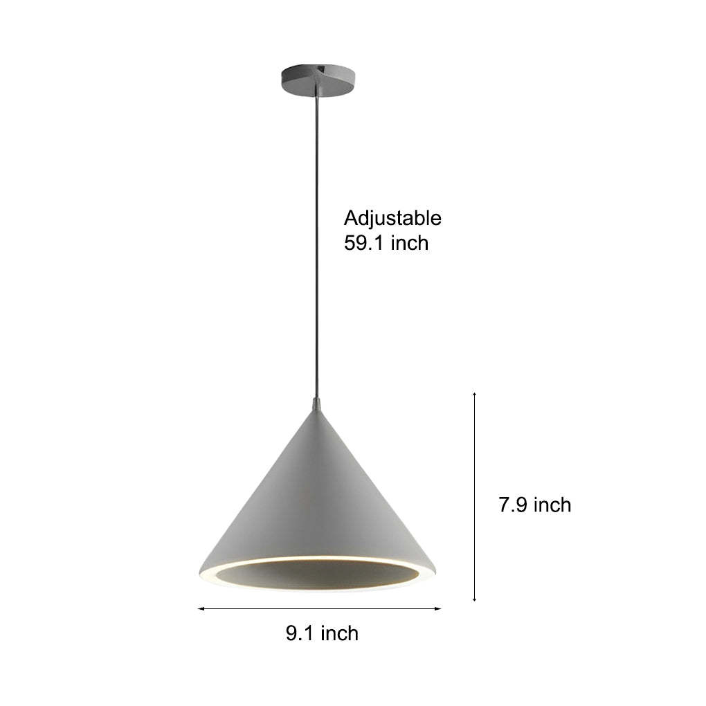 Minimalist Conical LED Macaron Nordic Kitchen Island Pendant